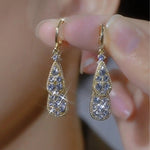 Teardrop Clip-On Drop Earrings