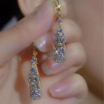 Teardrop Clip-On Drop Earrings