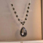 Teardrop Long Pendant Necklace