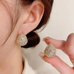 Teardrop Stones Drop Earrings