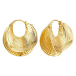 Textured Metal Hoop Earrings