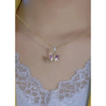That's Peach Soda Bow Snake Necklace