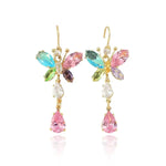 Trend Crystal Colorful Butterfly Collar Necklace