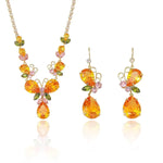 Trend Crystal Daily Wear Yellow Necklace