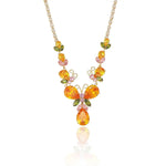 Trend Crystal Daily Wear Yellow Necklace