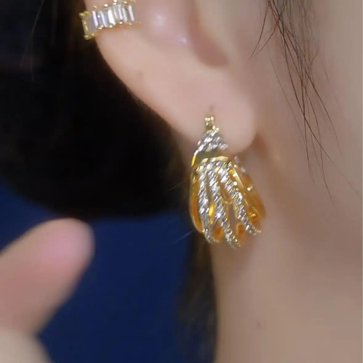 Triple Circle Hoop Earrings