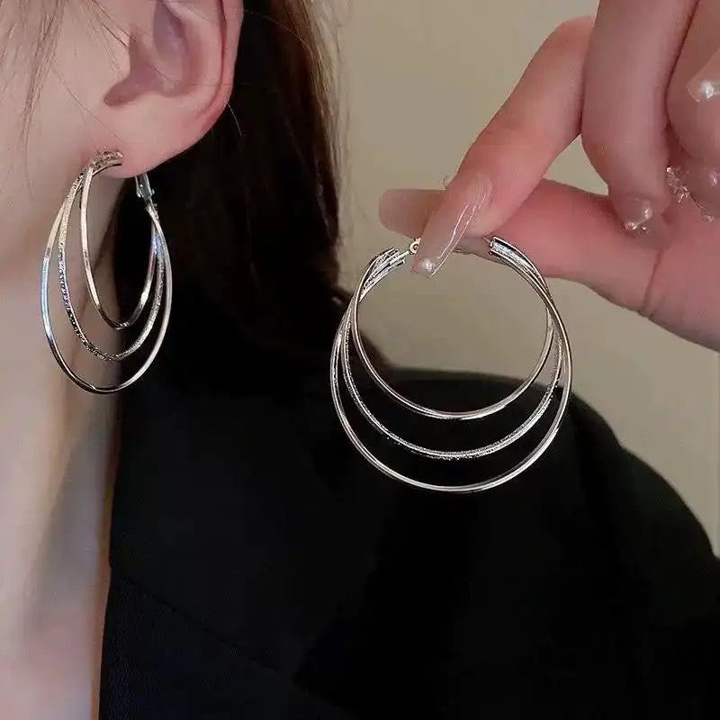 Triple Hoop Earrings