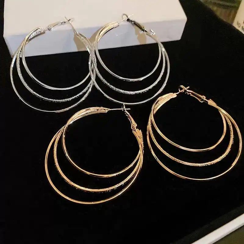 Triple Hoop Earrings