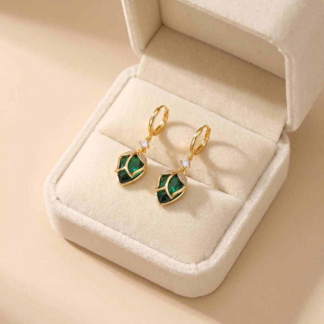 Tulip Bud Post Hoop Earrings
