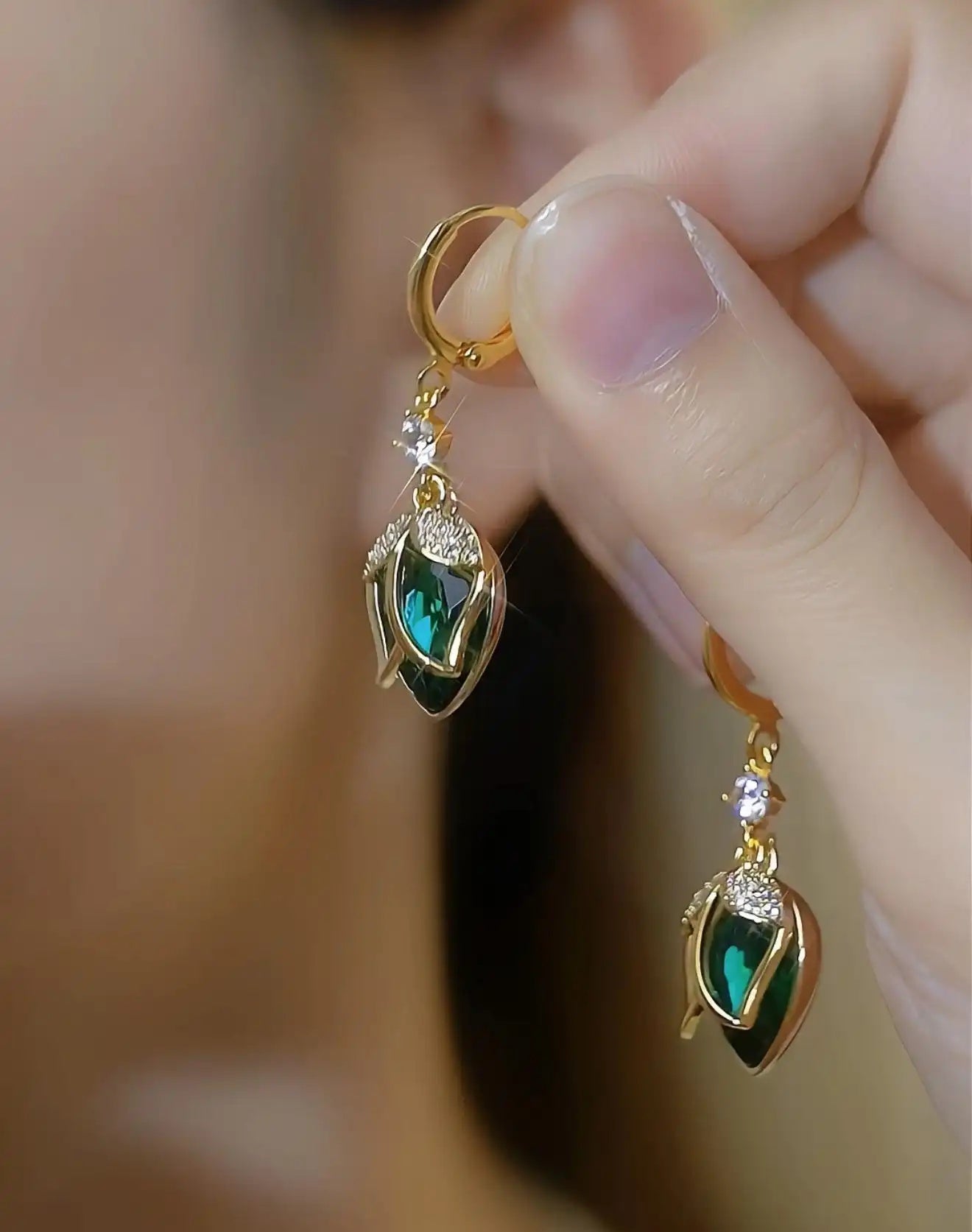 Tulip Bud Post Hoop Earrings