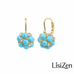 Turquoise Blue Basket Ear Cuffs