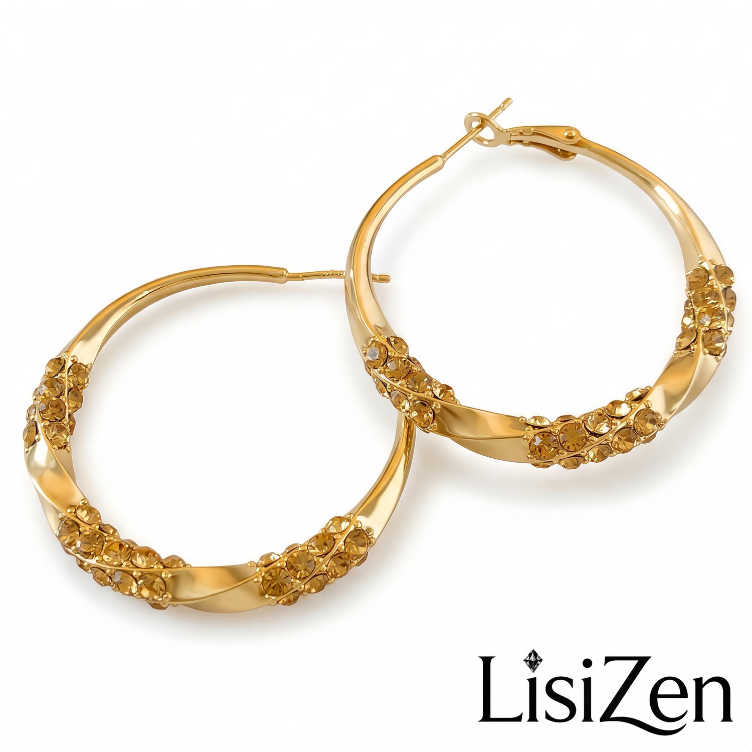 Twisted Chunky Round Minimalist Hoop Earrings