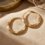 Twisted Chunky Round Minimalist Hoop Earrings