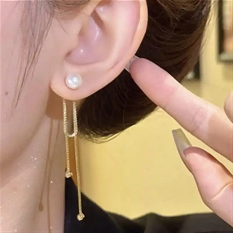 Two-Wear Tassel Drop Earrings