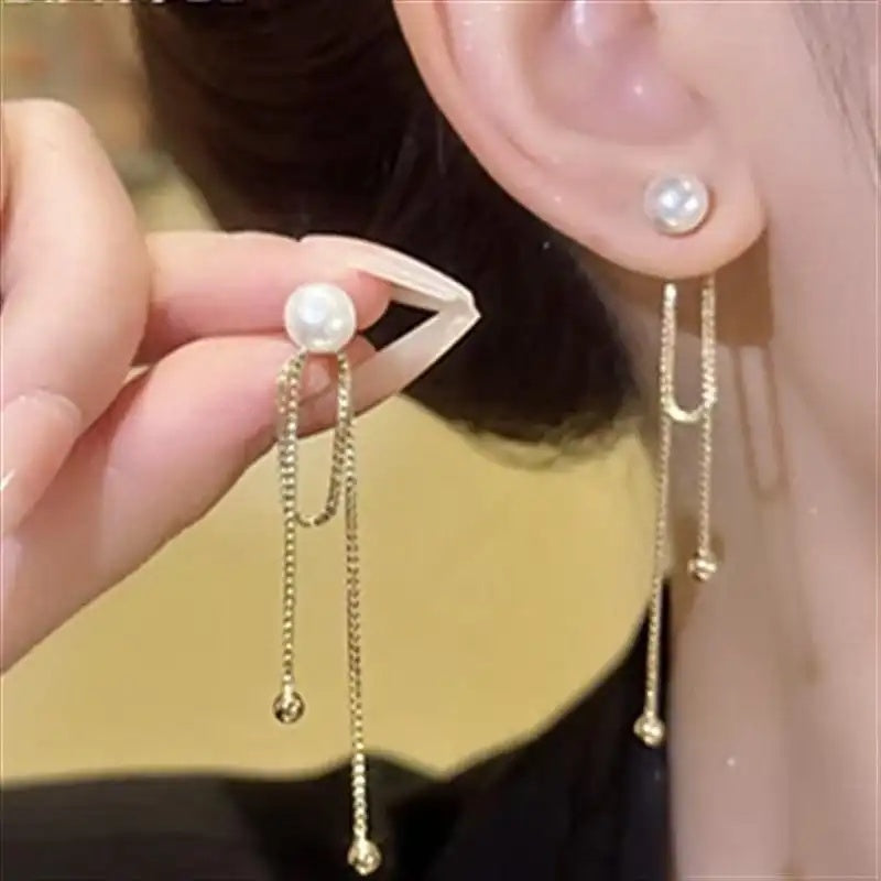 Two-Wear Tassel Drop Earrings