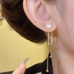 Two-Wear Tassel Drop Earrings