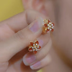 Vintage Angolan Red Gold- Earrings