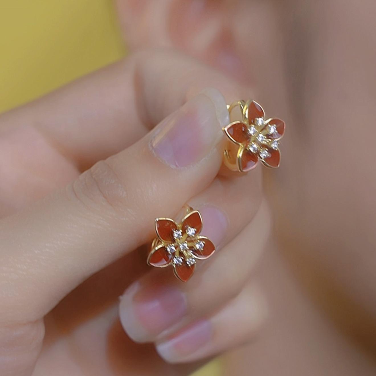 Vintage Angolan Red Gold- Earrings