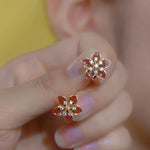 Vintage Angolan Red Gold- Earrings