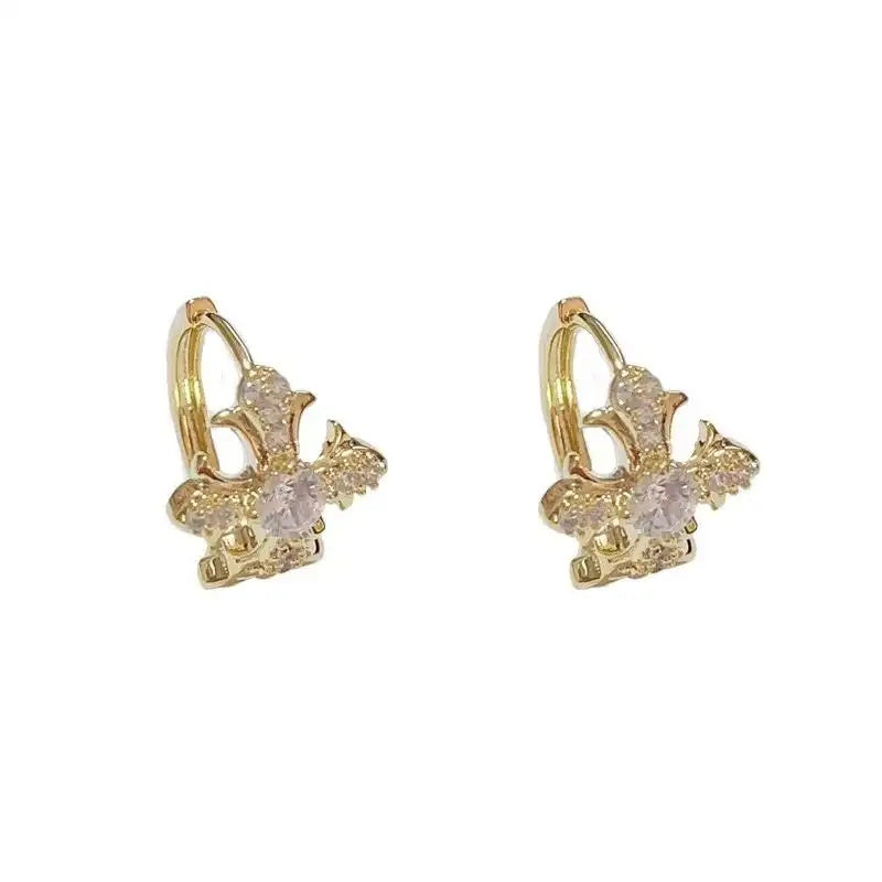 Vintage Cross Hoop Earrings