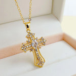 Vintage Cross Pendant Necklace