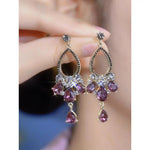 Vintage Crystal Tassel Drop Earrings