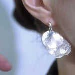 Vintage Ginkgo Leaf Gold-Tone Alloy Drop Earrings