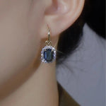 Vintage Palace Oval Drop Earrings
