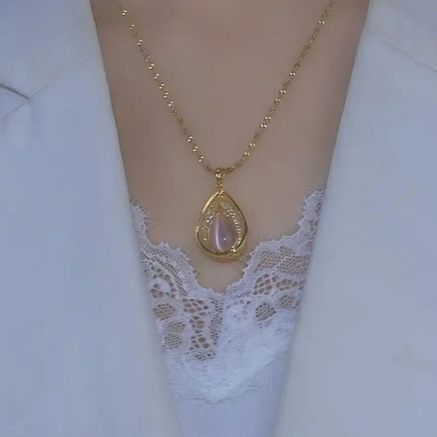 Vintage Pink Necklace