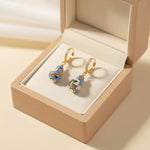 Vintage Rose Flower Basket Ear Cuffs