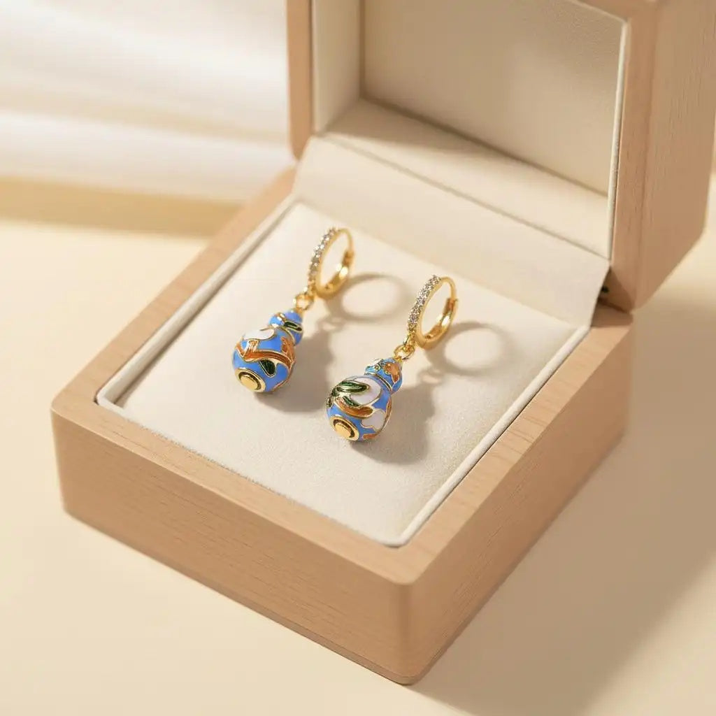 Vintage Rose Flower Basket Ear Cuffs