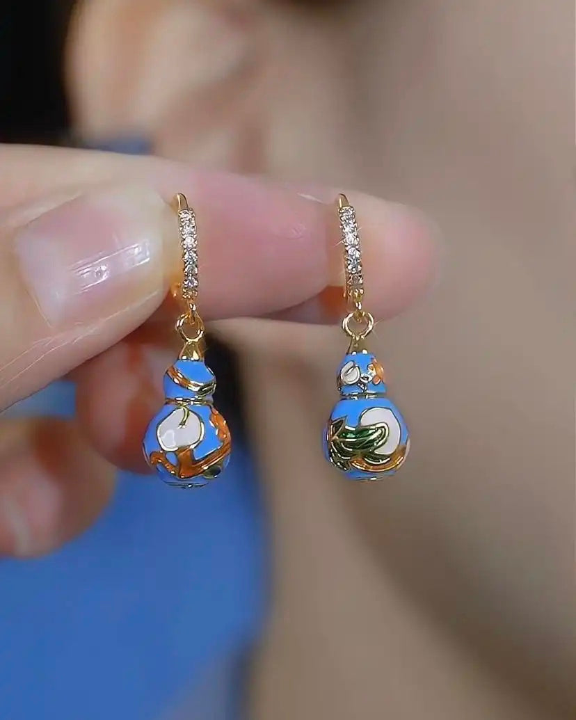 Vintage Rose Flower Basket Ear Cuffs