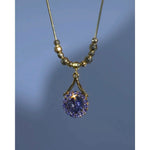 Violet Teardrop Necklace