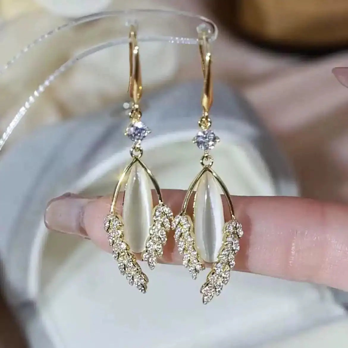 Wheat Ear Tassel Drop Earrings