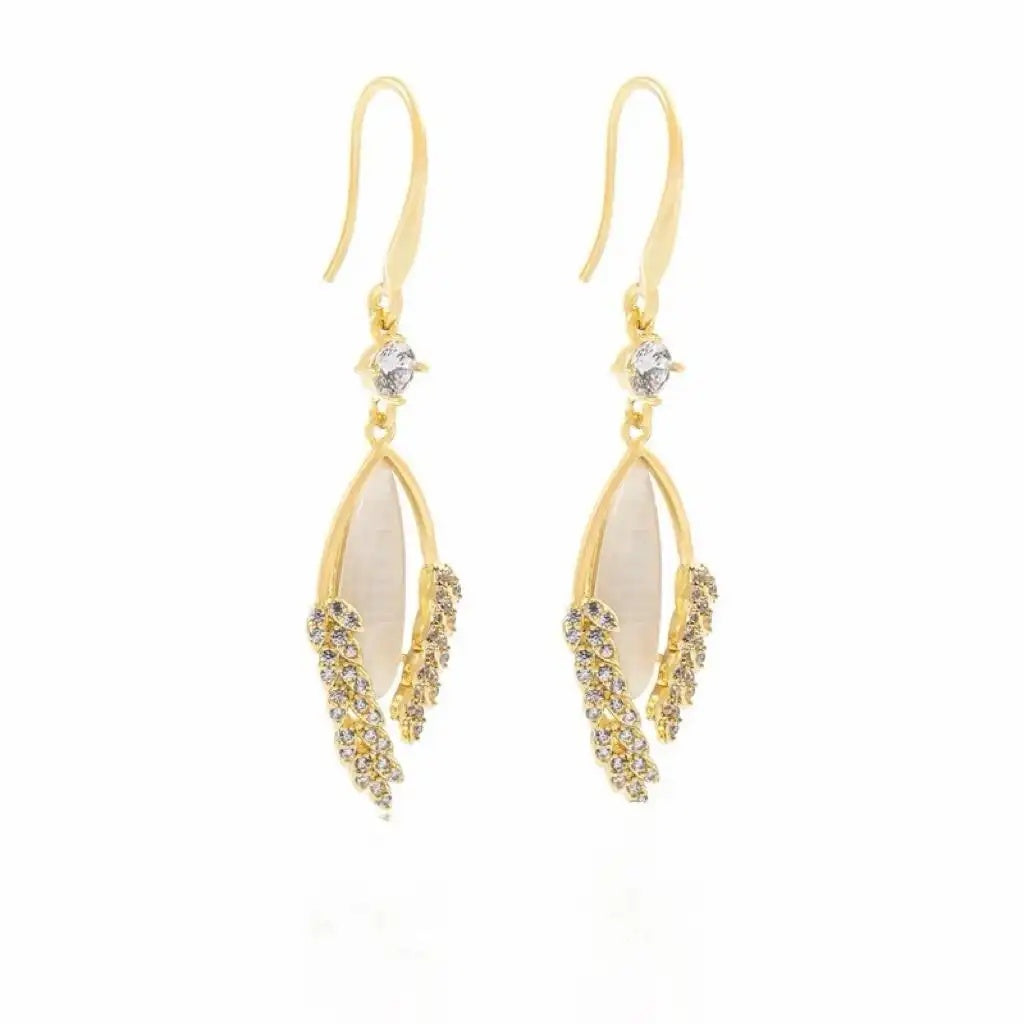 Wheat Ear Tassel Drop Earrings