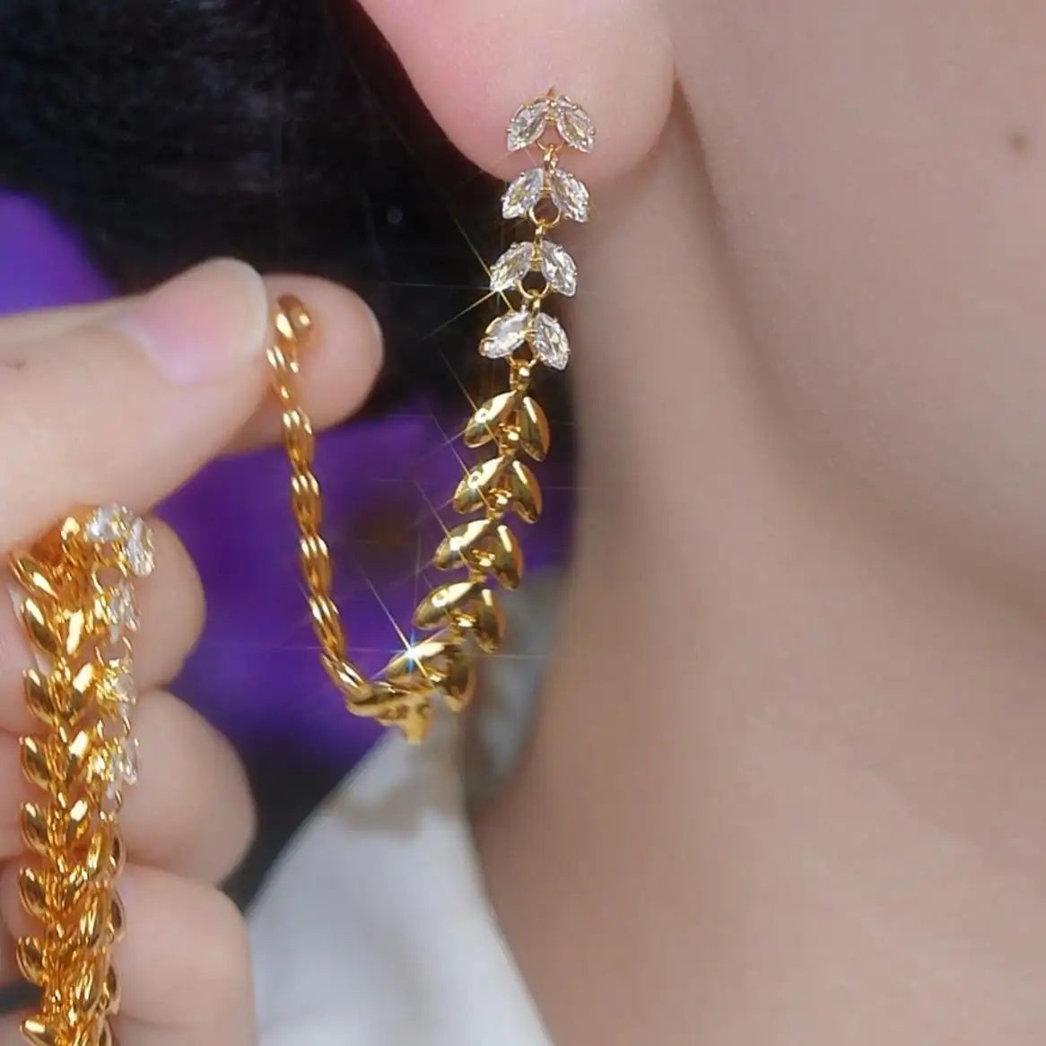 Wheat Tassel Drop Earrings