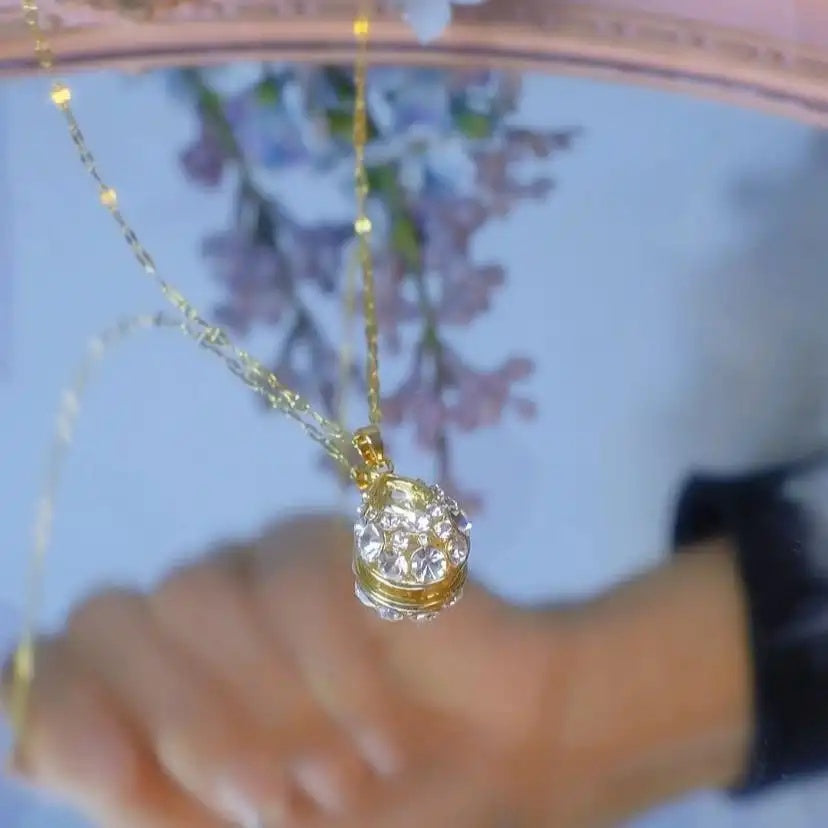 White Teardrop Necklace