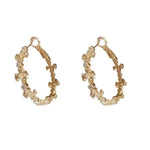 Wholesale Metal Cross Hoop Earrings