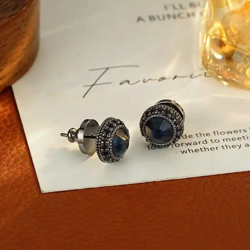 Wholesale Vintage Low-Key Small Ink Stud Earrings