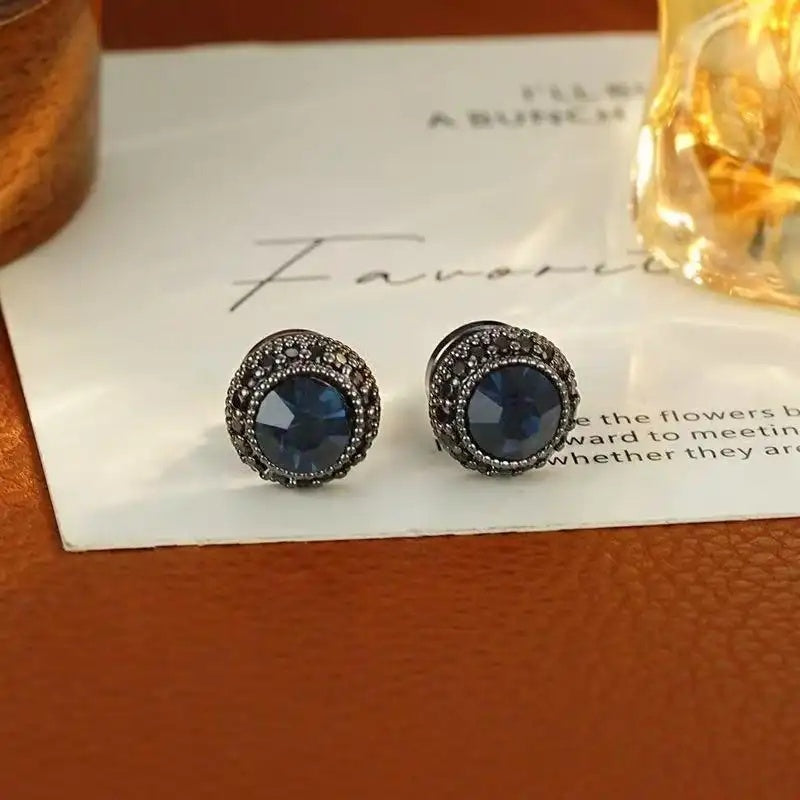 Wholesale Vintage Low-Key Small Ink Stud Earrings
