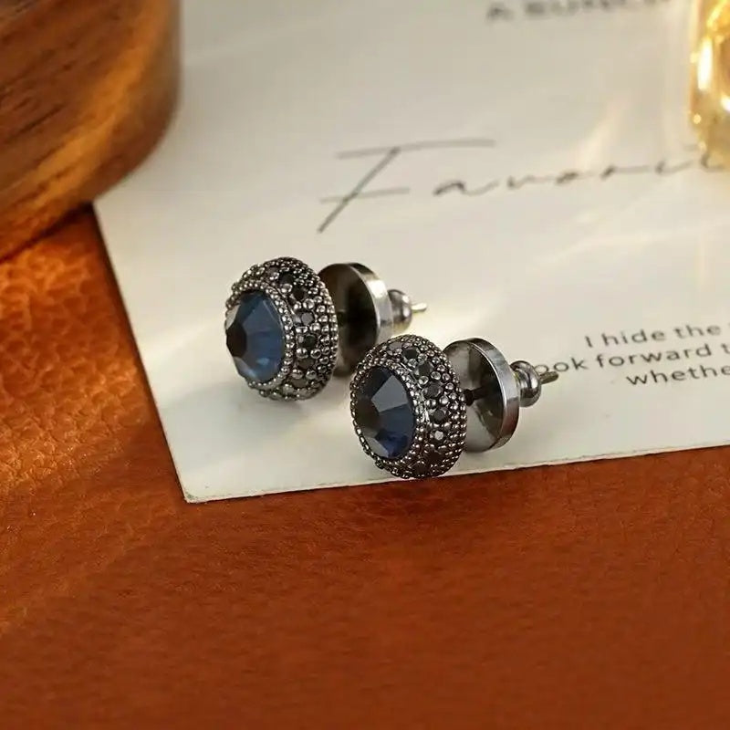 Wholesale Vintage Low-Key Small Ink Stud Earrings