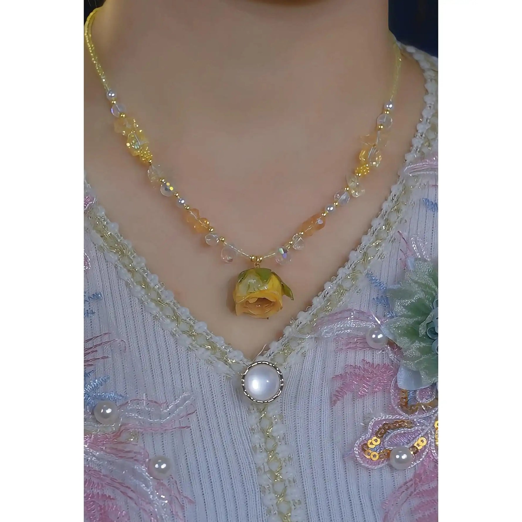 Year Rose Necklace